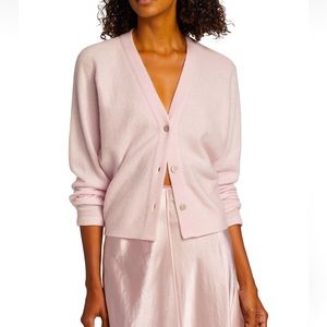 VINCE - Cashmere Dolman Sleeve Cardigan (XS) in Pale Rose